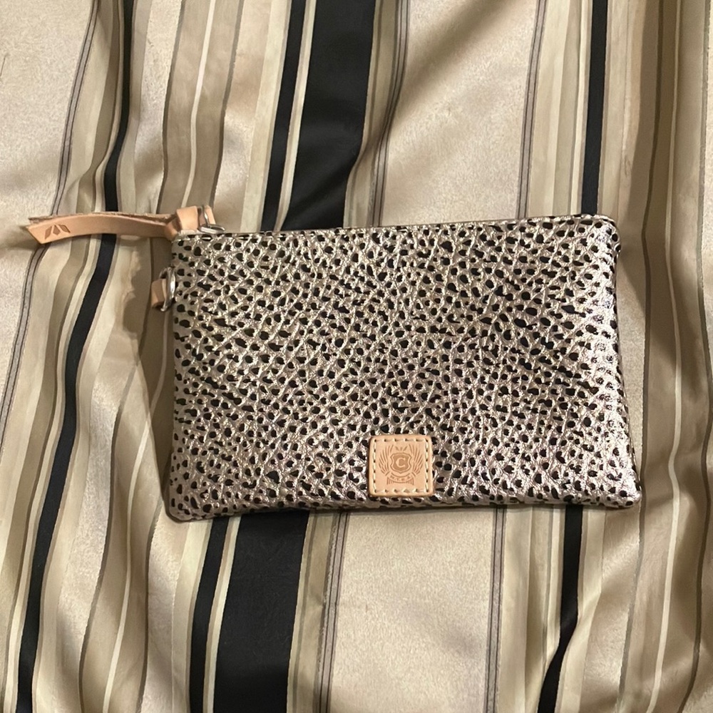 Textured Metallic Clutch